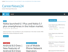 Tablet Screenshot of careernews24.com